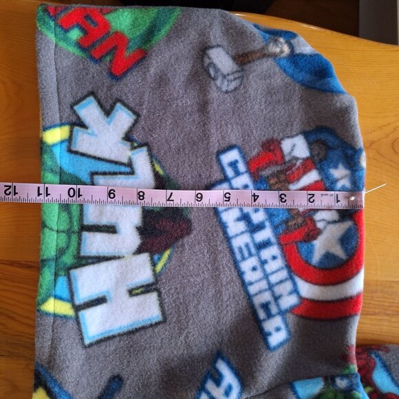 Handmade Avengers Fleece Poncho M Medium Cape With Hood & Pocket Hulk Iron Man - Picture 9 of 16